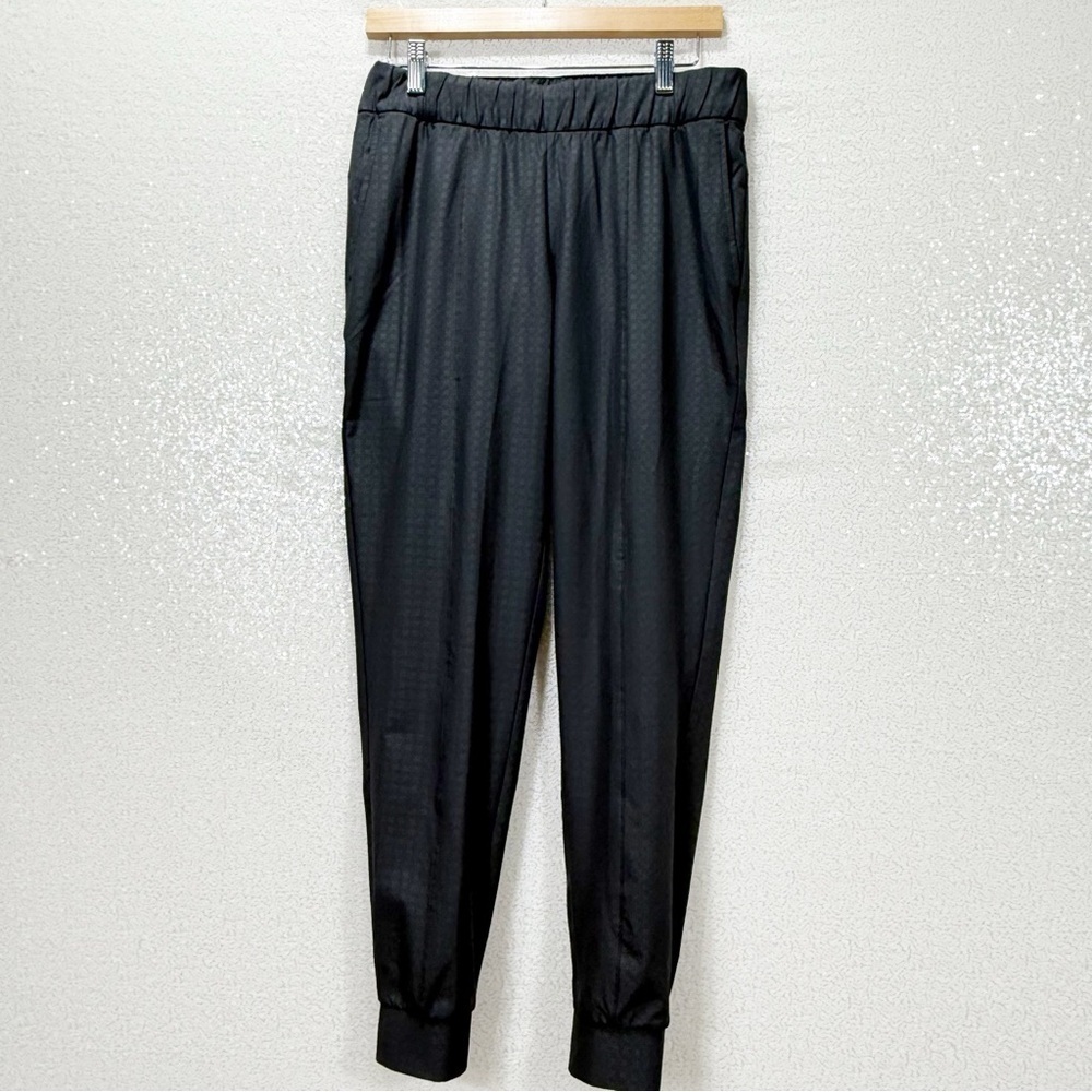 Nike Women’s Dri-Fit Golf Pants UV UPF 40+ Standard Fit Black Grid Pattern
